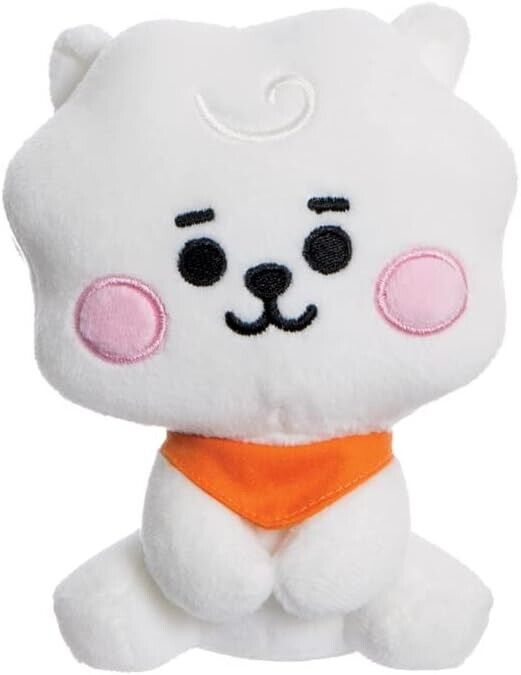 AURORA - BT21 Official Merchandise, Baby RJ Sitting Doll 5In, Soft Toy