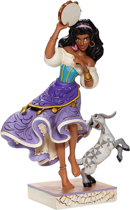 Disney Traditions Twirling Tambourine Player Esmeralda & Djali Figurine 6008071