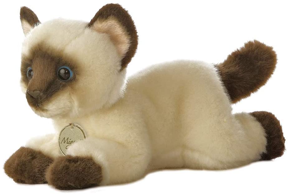ᓚᘏᗢ Aurora MiYoni 8-inch Siamese Soft Toy - Lifelike Cuddle Companion