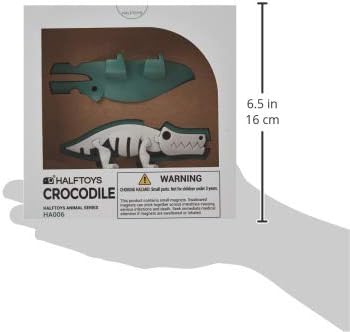 HALFTOYS Crocodile Magnetic 3D Puzzle: Learning Fun!