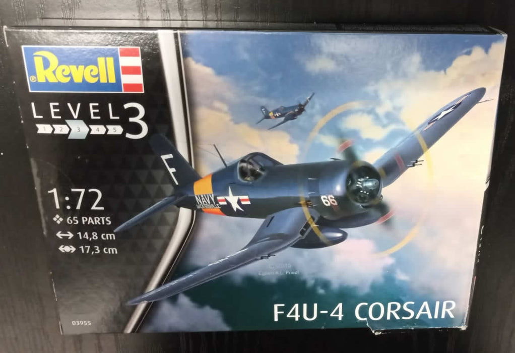 Revell 03955 F4U-4 Corsair 1:72 Scale Unbuilt/Unpainted Plastic Model Kit
