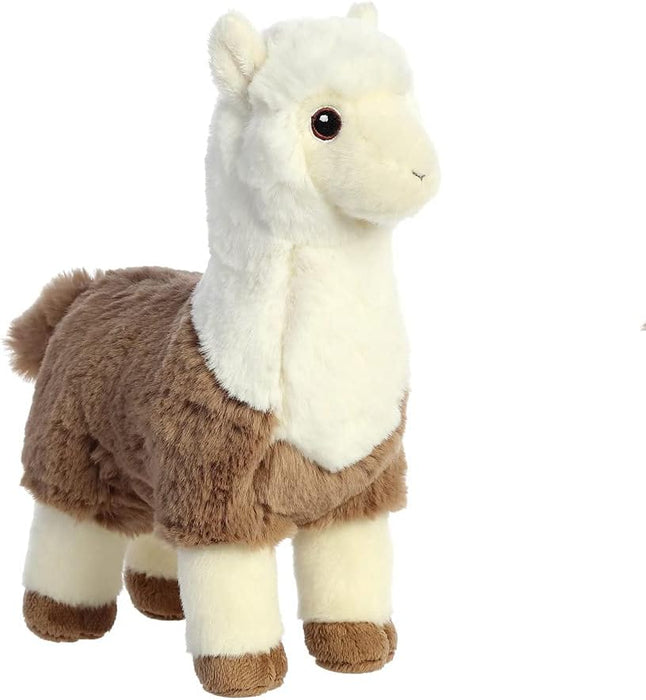 Aurora Eco Nation Alpaca Two-Tone Soft Toy - Sustainable Brown & White Plush