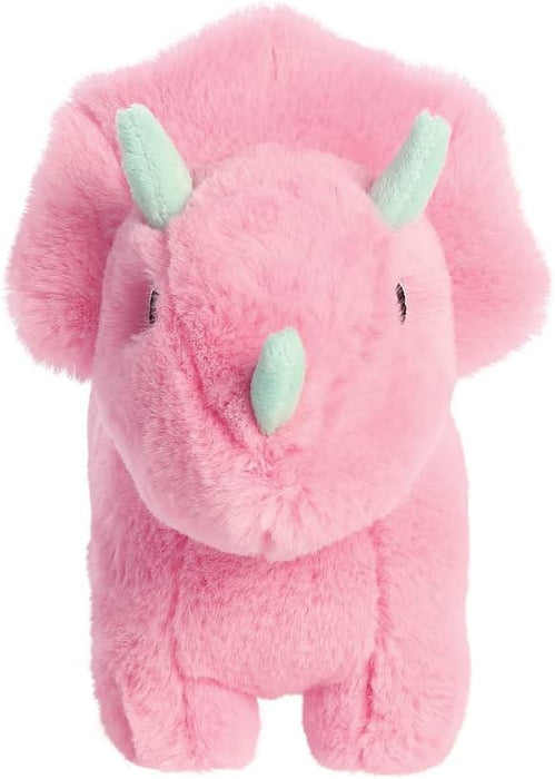Aurora, 35057, Eco Nation Trix Triceratops Dinosaur, 8In, Soft Toy, Pink