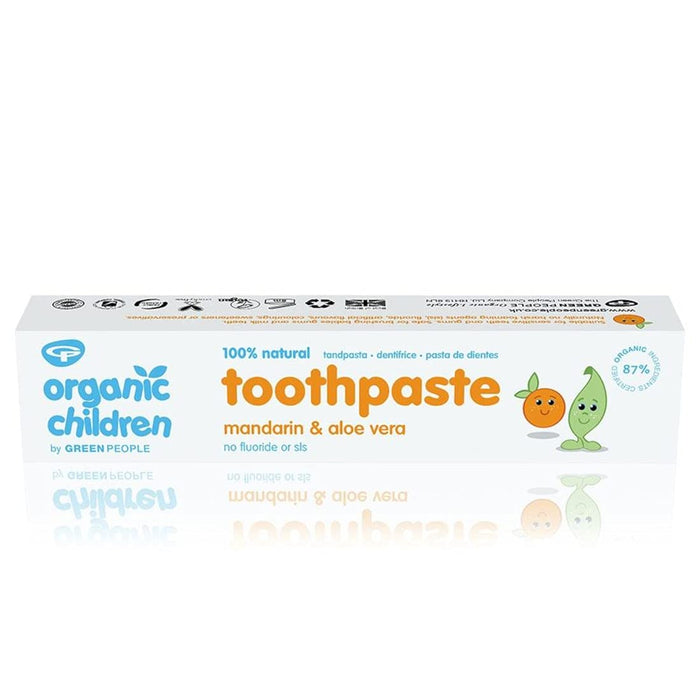 Junior Green People Kids Toothpaste: Mandarin & Aloe Vera