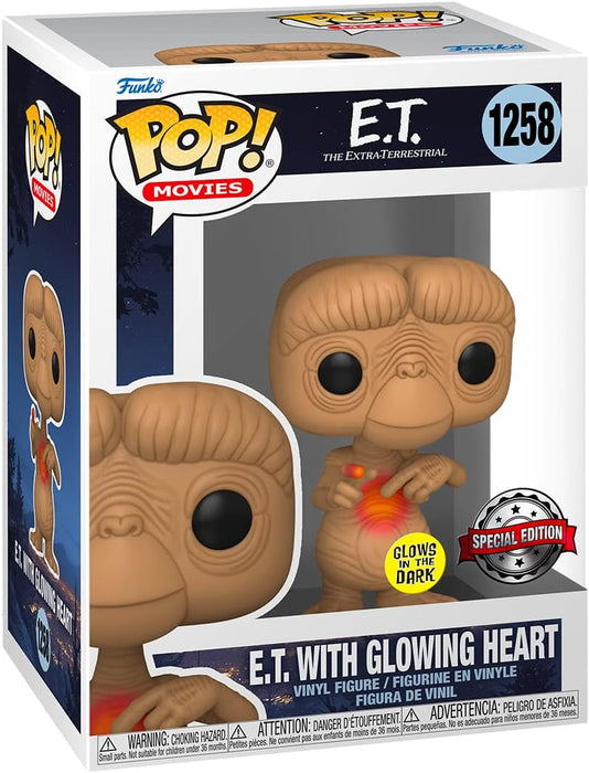 Funko Pop! E.T. 40th - E.T. with Glow in the Dark Heart - Vinyl Figure