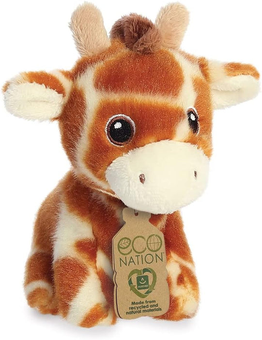AURORA, 35068, Eco Nation Mini Giraffe, 5In, Soft Toy, Brown