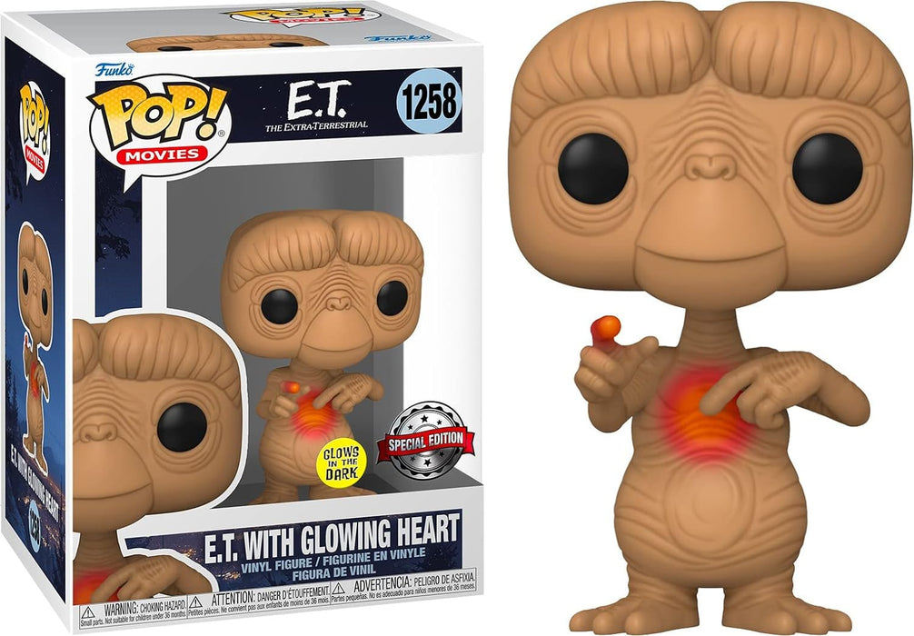 Funko Pop! E.T. 40th - E.T. with Glow in the Dark Heart - Vinyl Figure