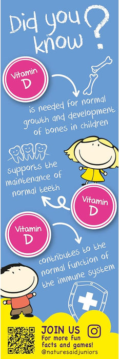 Natures Aid Health 200iu 50ml Vitamin D3 Drops Junior