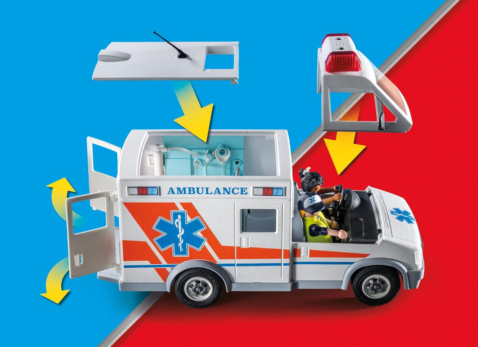 PLAYMOBIL 71232 City Life Hospital Ambulance