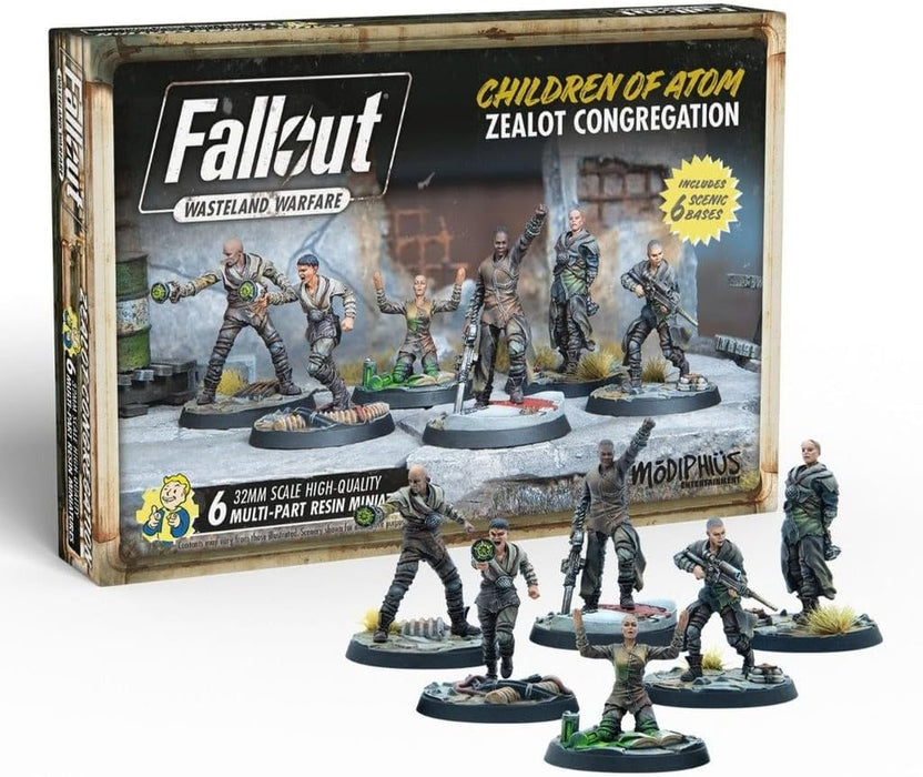 Modiphius Entertainment Fallout Wasteland Warfare - Children of Atom Zealot Congregation