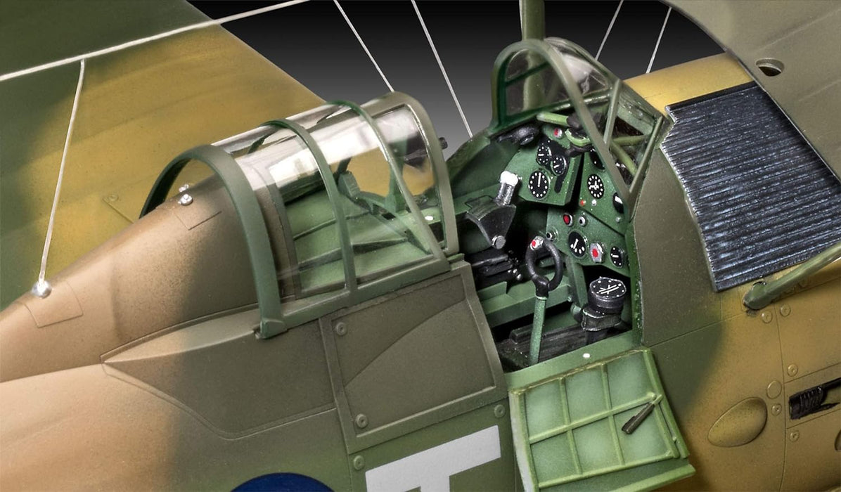 Revell Gloster Gladiator Mk. II 1:32 Model Kit, 26.2 cm Unvarnished