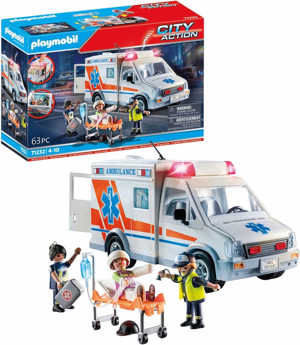 PLAYMOBIL 71232 City Life Hospital Ambulance