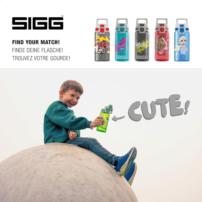 Junior Sigg Viva One Children's Fitness Sports Gym Training Water Bottle 500ml Dino