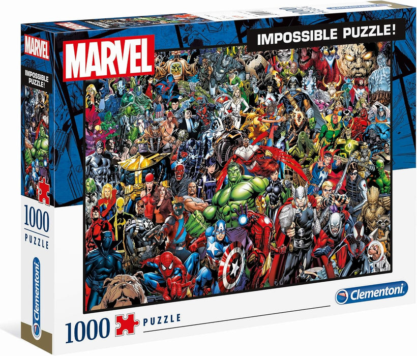 Clementoni 39411 Impossible Puzzle Marvel: 1000-Piece Marvel Adventure!
