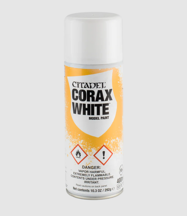 Games Workshop Warhammer 40,000 Citadel Corax White Spray Paint