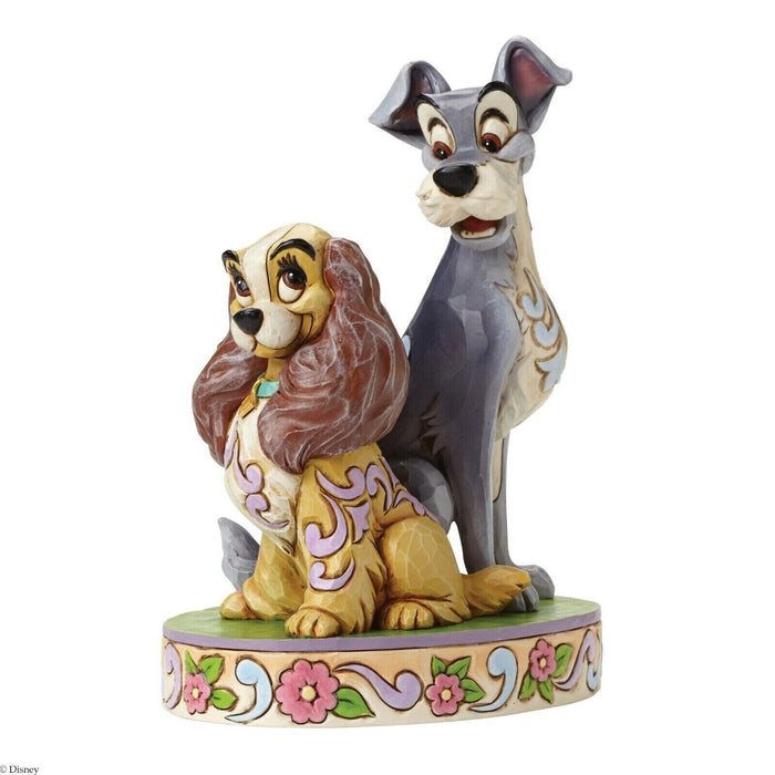 Lady & The Tramp Figurines by Jim Shore 4046040 opposites Attract