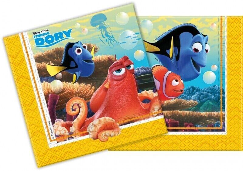 Finding Dory Luncheon Napkins 33CM 2PLY - Kids Party Supplies Junior
