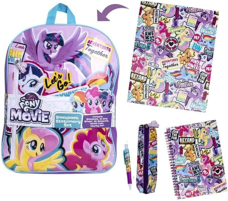 My Little Pony Movie Backpack Stationery Set - Perfect for Play and Crafting junior