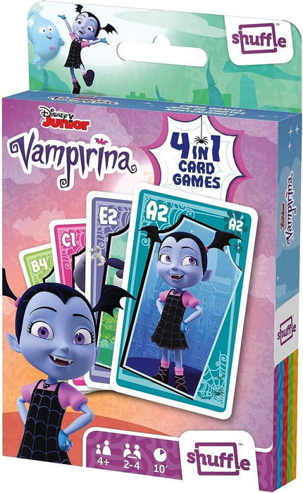 Junior Disney Vampirina 4-in-1 Card Games - Fun and Entertainment for Kids