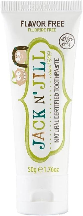 Jack N Jill Kids Organic Toothpaste: Flavor-Free, Safe to Swallow Junior