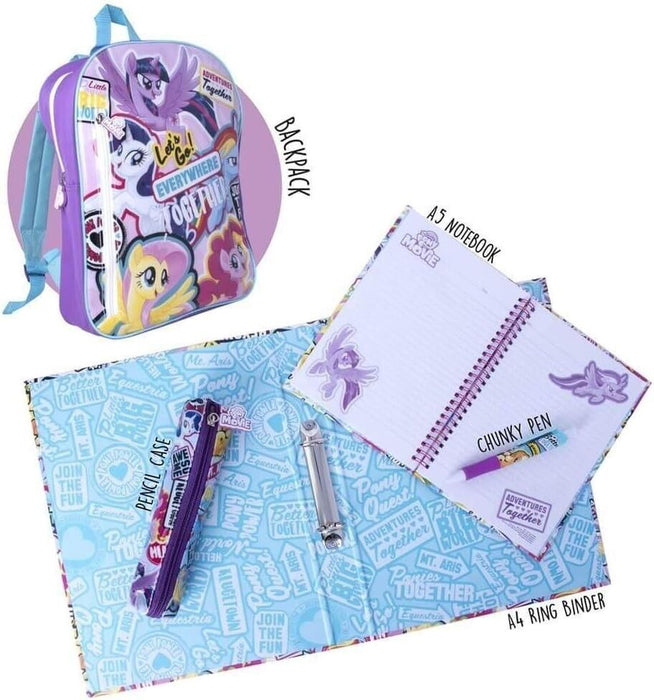 My Little Pony Movie Backpack Stationery Set - Perfect for Play and Crafting junior