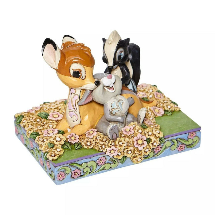 Disney Traditions Childhood Friends Bambi Thumper Flower Figurine 6008318