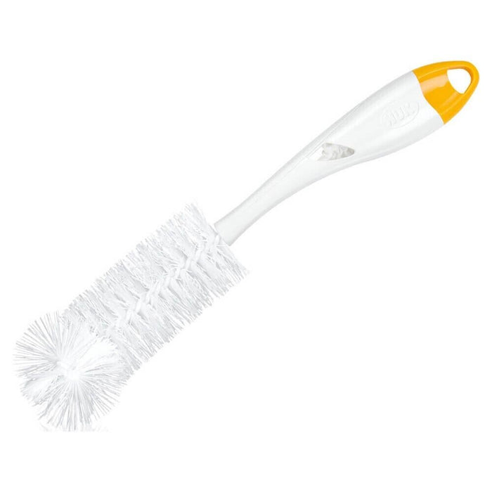 NUK Brush: Soft Blue - Soft  Yellow -  Flexible Spout, Baby Bottle Cleaner junior