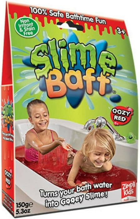 Junior Kids Slime Baff - Turn Water Into Gooey Children's Sensory and Bath Toy Red
