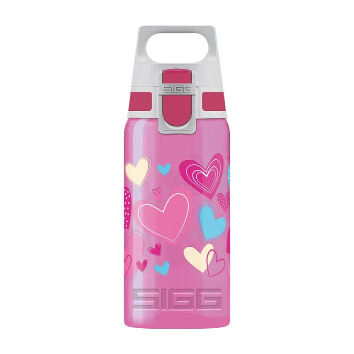 Junior SIGG Kids VIVA Hearts  Water Bottle (0.5L), Light Pink Design