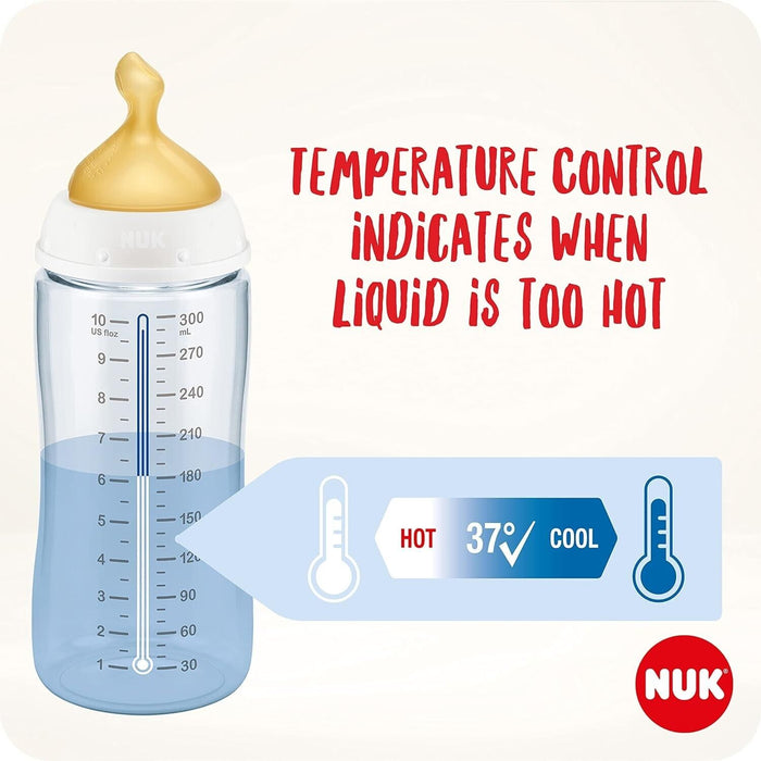 Junior-NUK  First Choice+ Baby Bottle 0-6 Months With Temperature Control 150ml Latex