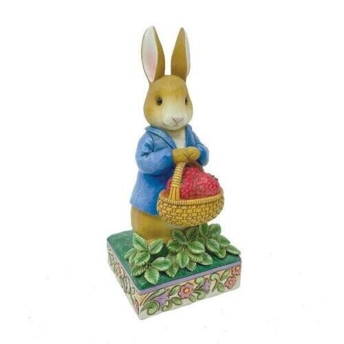 Beatrix Potter by Jim Shore Peter Rabbit with Basket of Strawberries Figurine
