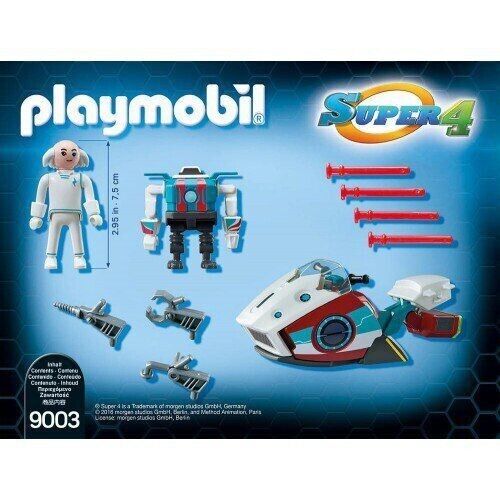 Playmobil Super 4 - 9003 - Skyjet With Dr.X And Robot