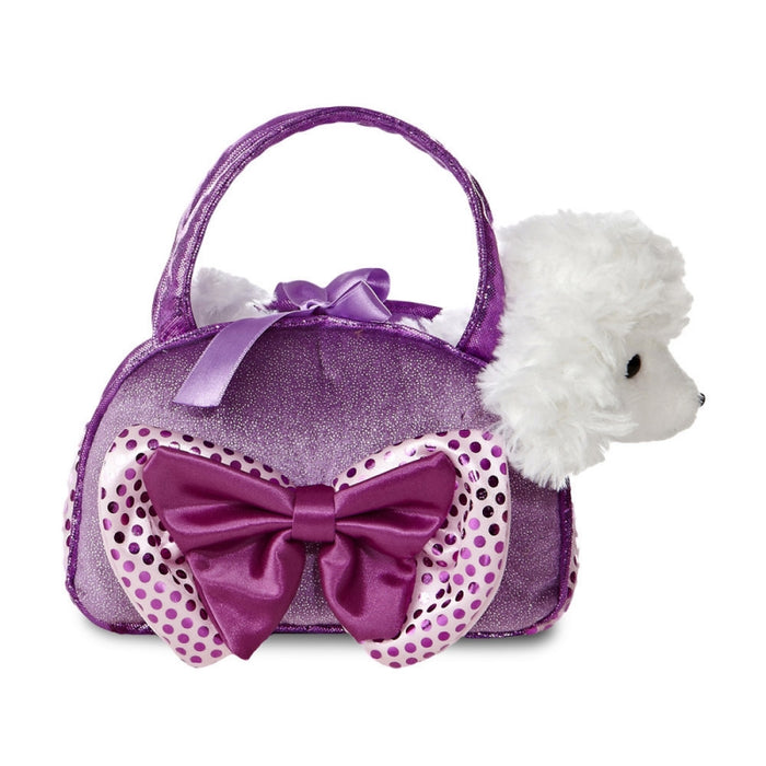 🐩Adorable 8in Fancy Pal Poodle with Bow - Carry Joy Everywhere!
