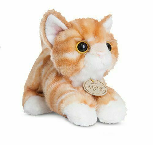 Adorable Miyoni Orange Tabby Cat Plush Toy - Perfect for Cuddles and Playtime!