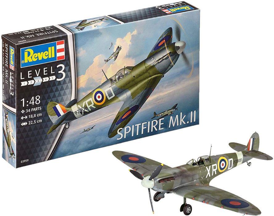 Revell Spitfire Mk.II Model Kit, 1:48 Scale