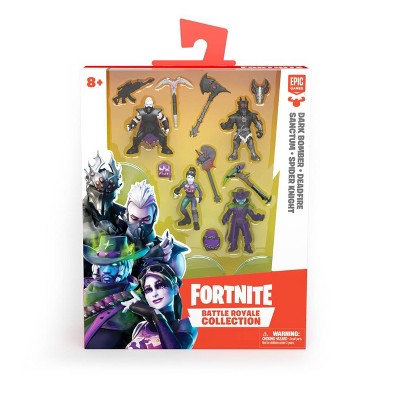 Fortnite Battle Royale Collection Figures - Dark Bomber Squad Pack  4, Multi-Colour