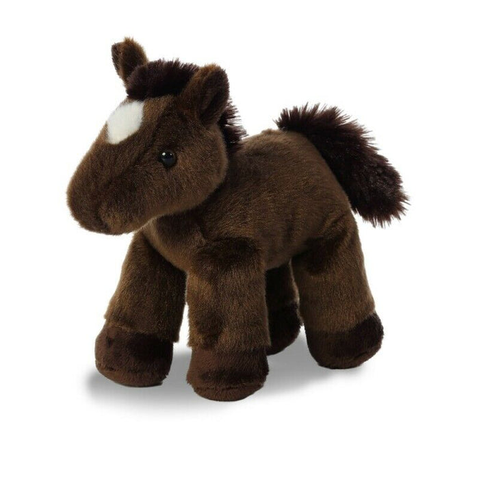 🐎 Mini Flopsie - 8in Chestnut Horse - Huggable Plush Companion!